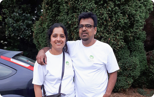 Founders of Pure Batter - Santhosh and Kripa